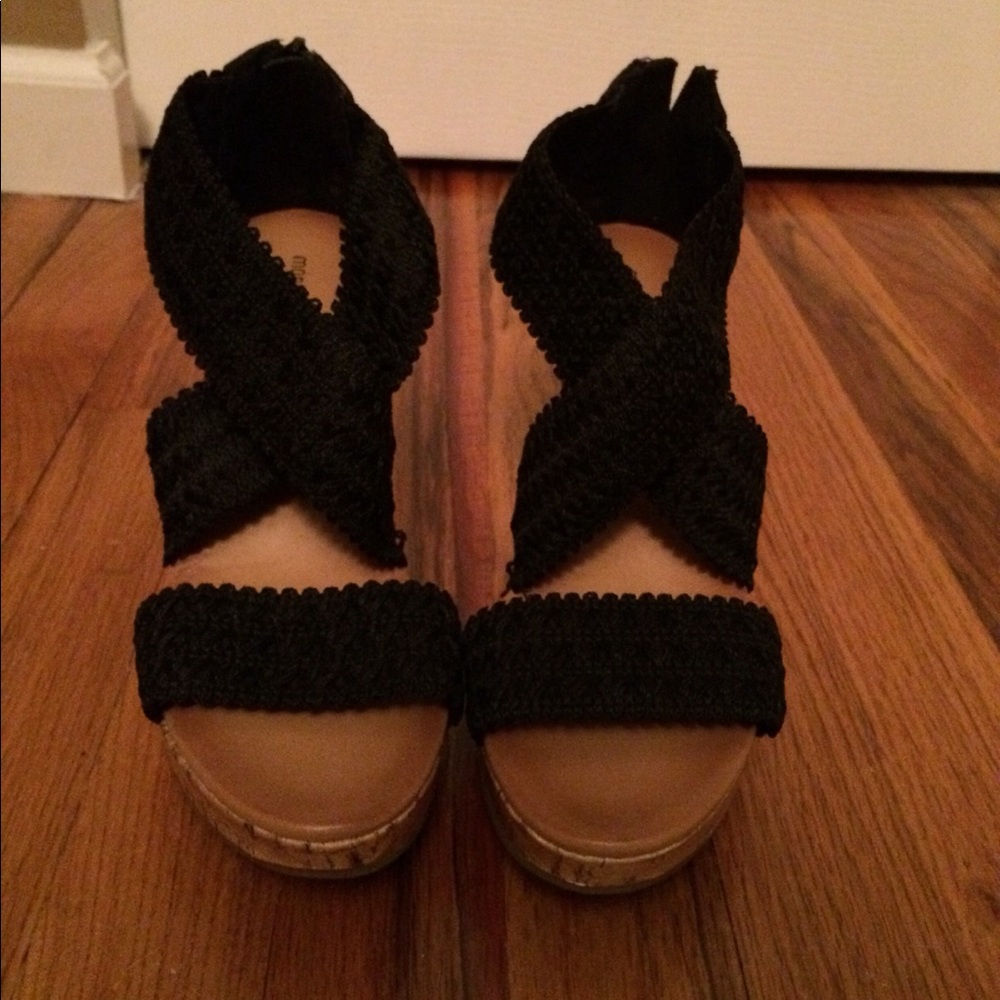 Montego Bay Club Wedge Crochet Sandals